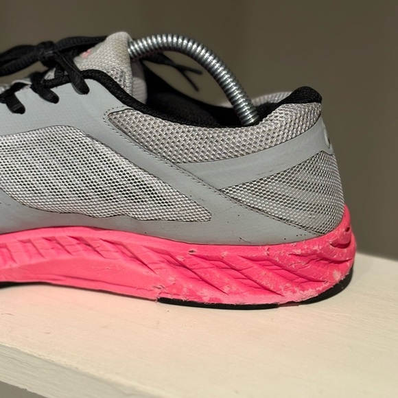 Asics FuzeX Lyte Athletic Running Shoes Sneakers Gray Pink T670N Women’s Sz 11.5 - Picture 2 of 11
